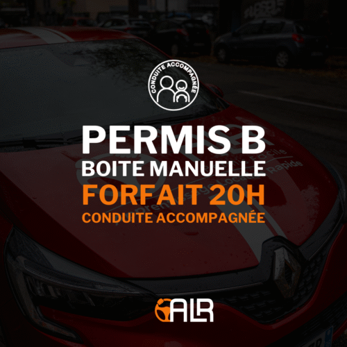 Permis B - Boîte manuelle - Forfait 20h - Conduite accompagnée